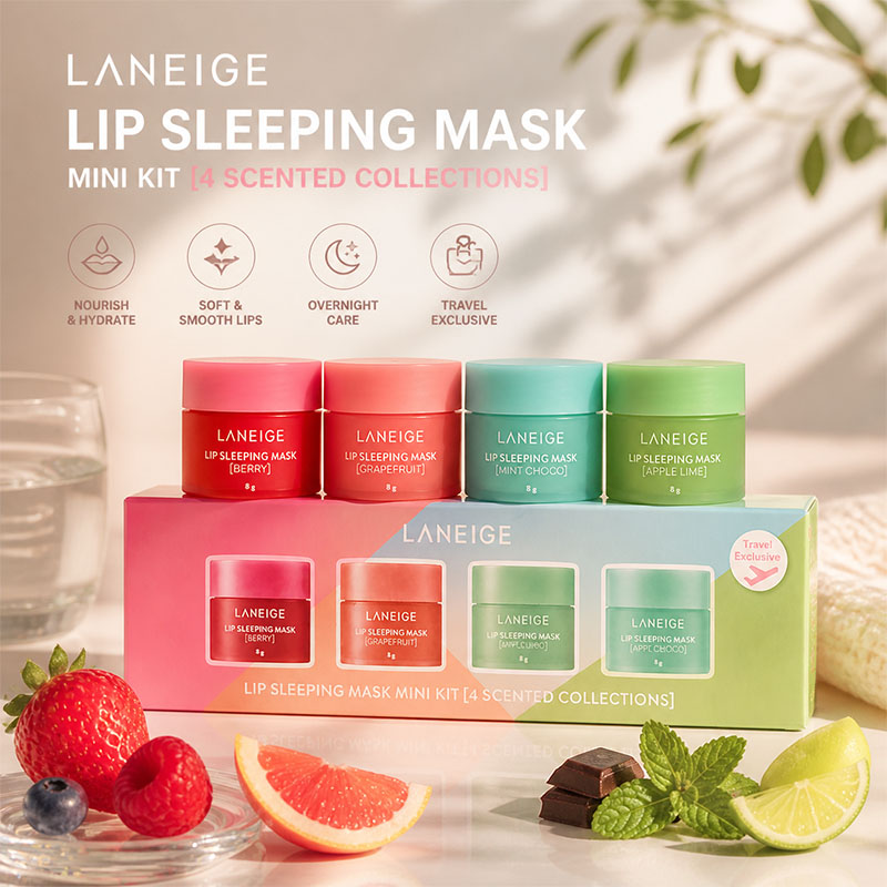 Skincare Laneige - Laneige 4*8g Suit Lip Mask Jelly