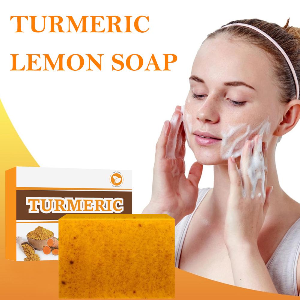 Turmeric Lemon Soap Hand Made  - đánh giá và giá Kojic Acid Soap
