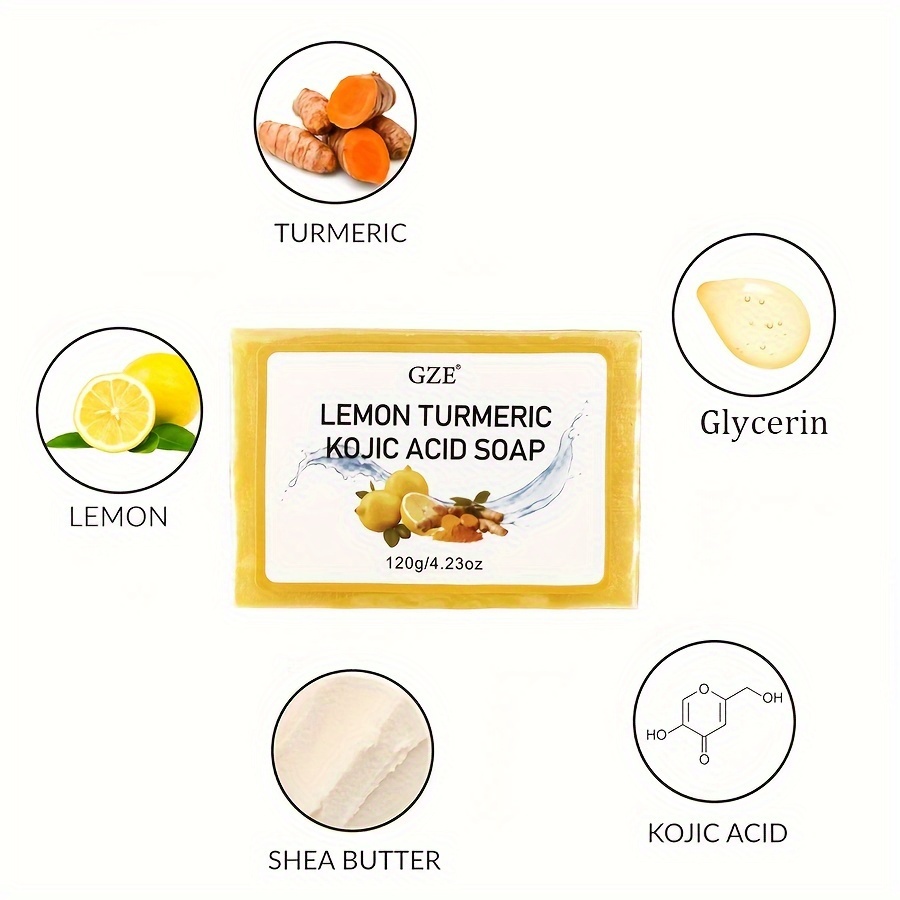 GZE Body Restore Lemon Turmeri - đánh giá và giá Kojic Acid Soap