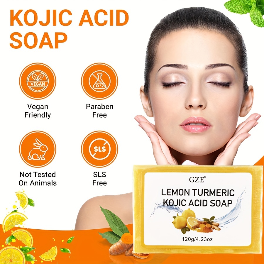 GZE Body Restore Lemon Turmeri - đánh giá và giá Kojic Acid Soap