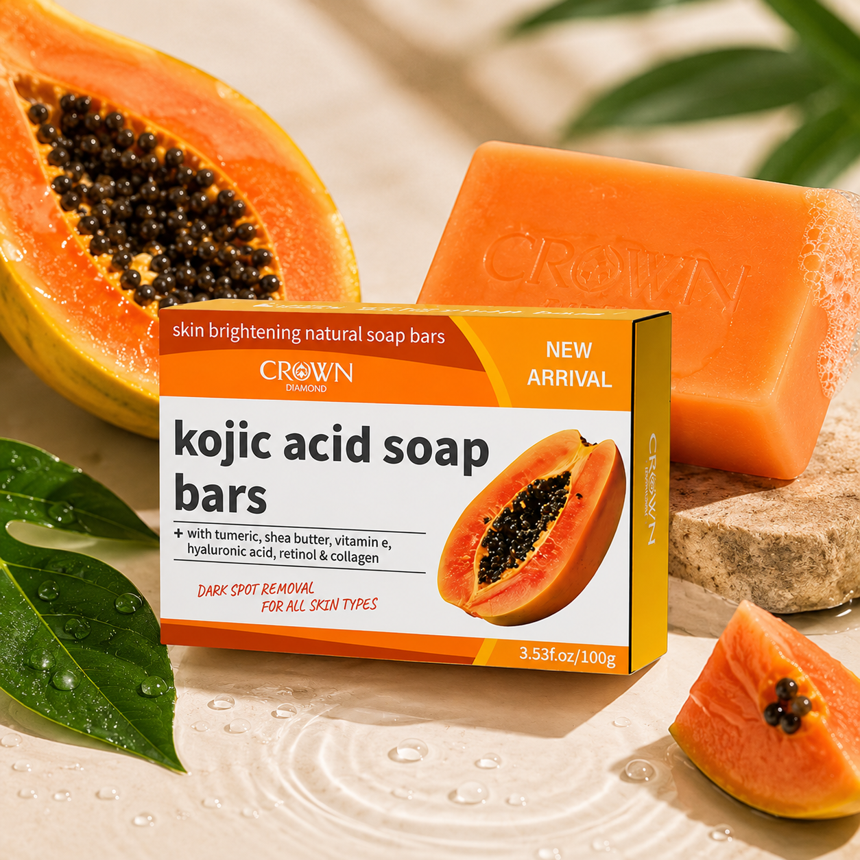Kojic Acid Natural Papaya Soap - đánh giá và giá Kojic Acid Soap