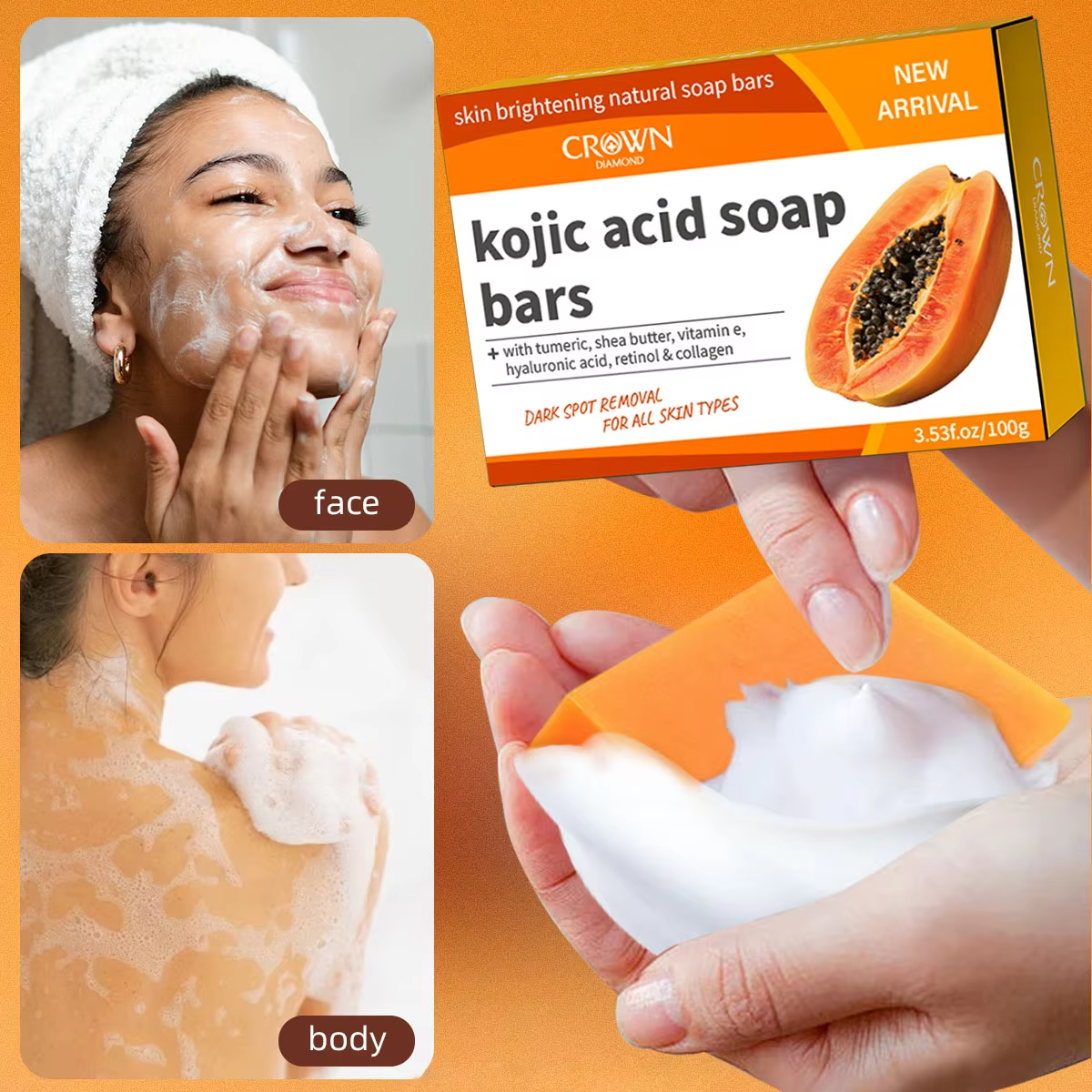 Kojic Acid Natural Papaya Soap - đánh giá và giá Kojic Acid Soap