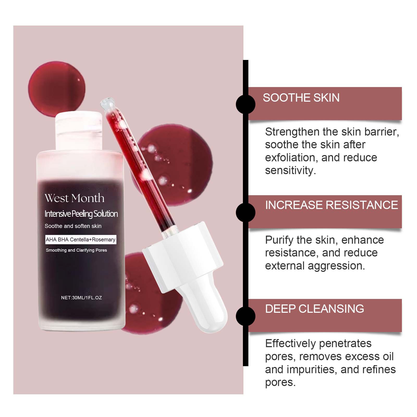 Peeling Face Serum Fruit Acid  - đánh giá và giá Skincare Salicylic Acid